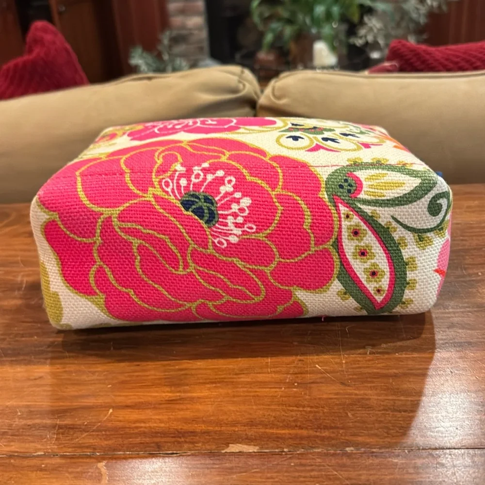 NWOT Spartina 449 Women’s Floral Large Cosmetic Bag Accessory Storage Travel NEW